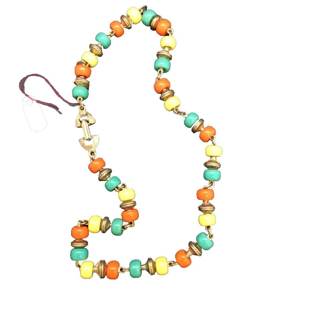 Vintage Multi-Colored Beaded Necklace
